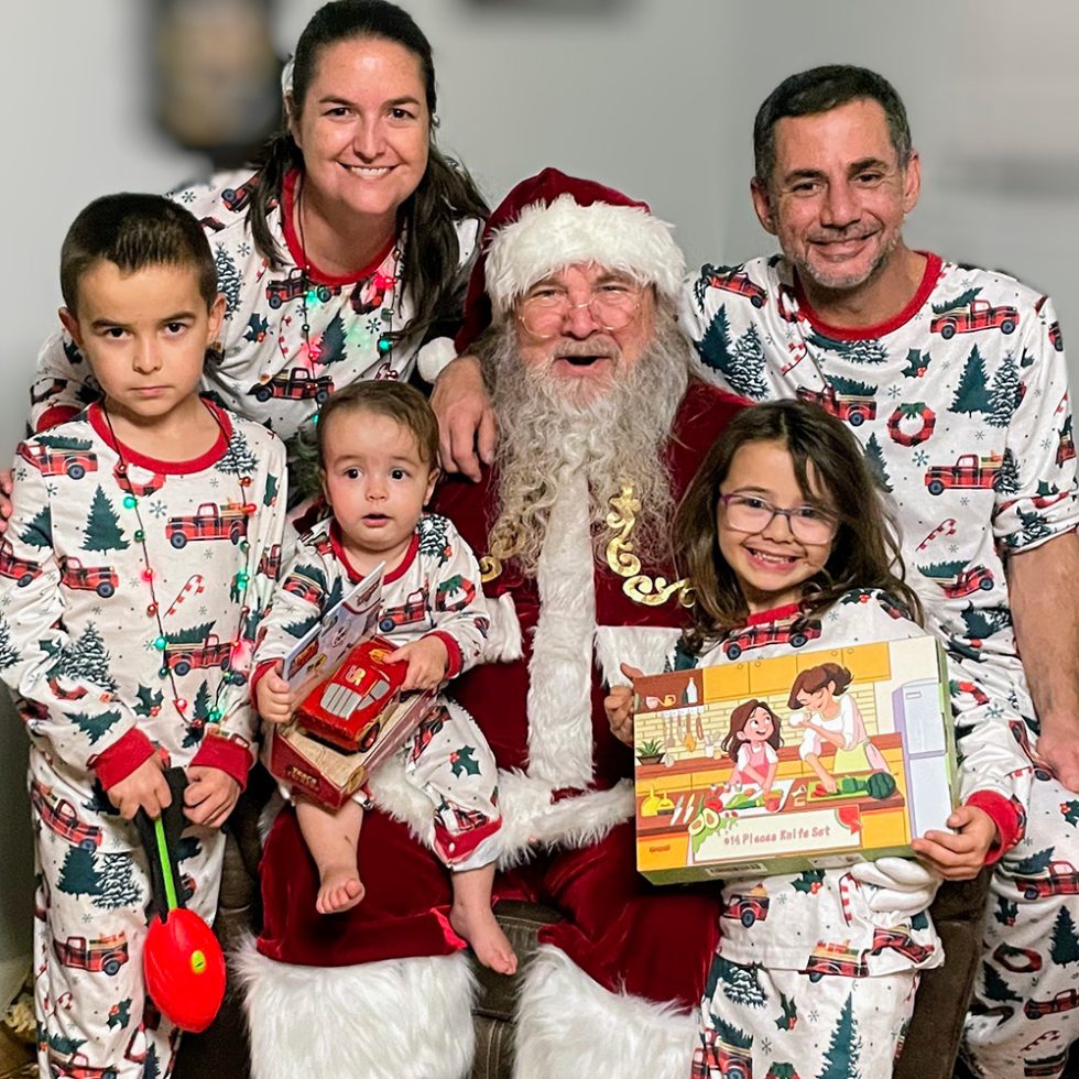 Santa Claus with family